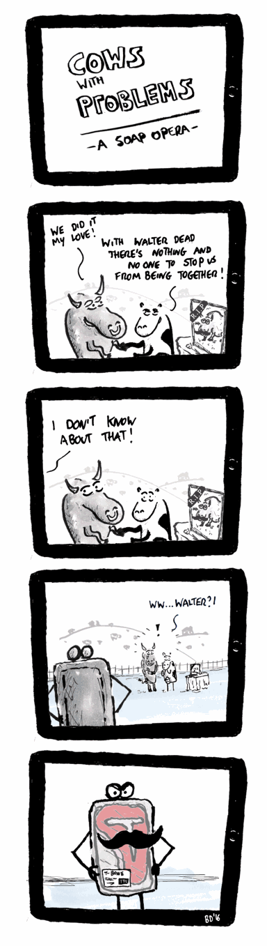 "You don't understand it was all a big mis-" — "don't say it" — "a big mis-" — "don't you dare" — "a big misSTEAK"