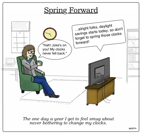 where "smug" means talking to a TV and no longer having to explain to guests: "No, that's not the real time"